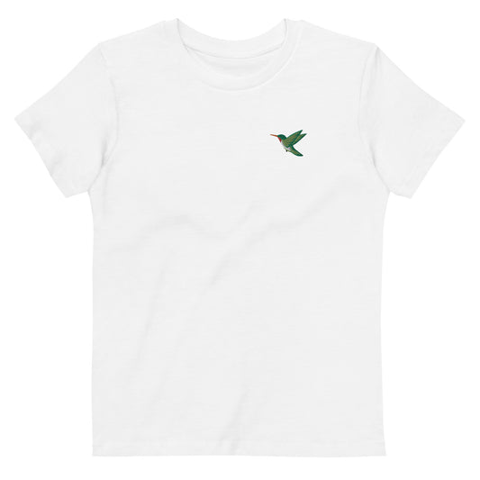 Nachhaltiges Kolibri T-Shirt für Kinder - White