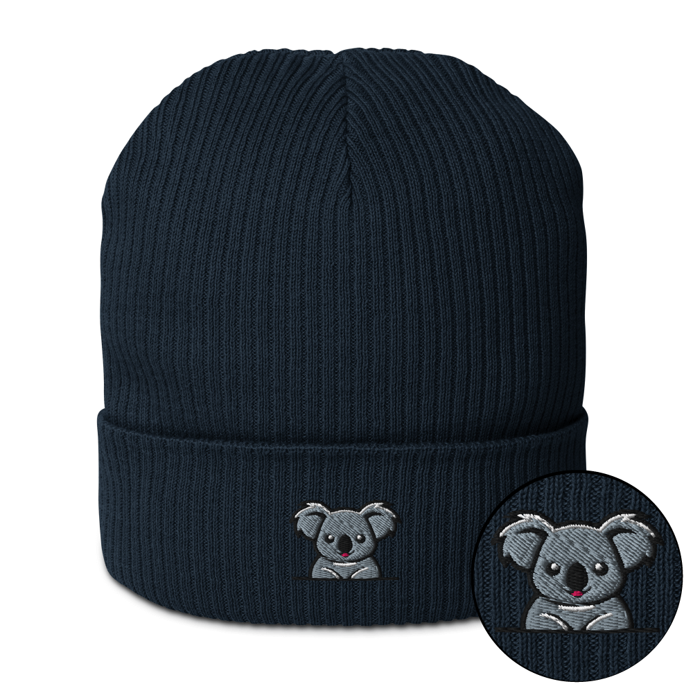 Koala - nachhaltige Bio-Mütze - dunkelblau