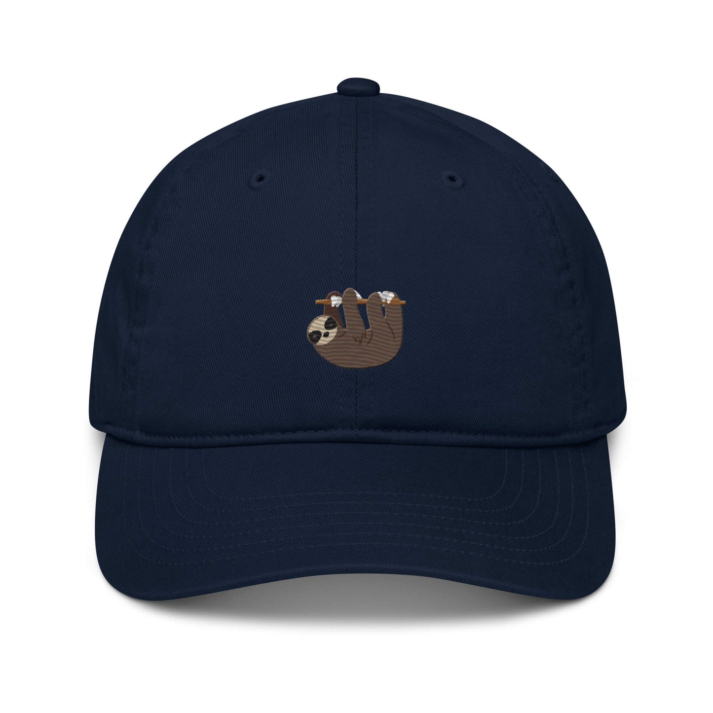 Faultier organic baseball cap blau