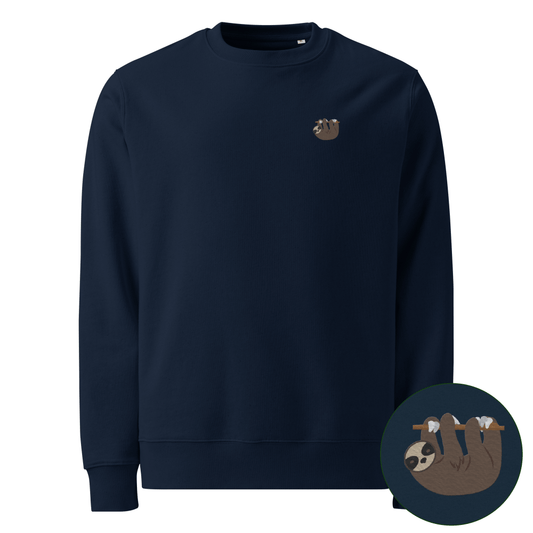 Nachhaltiger Faultier Sweater - French Navy