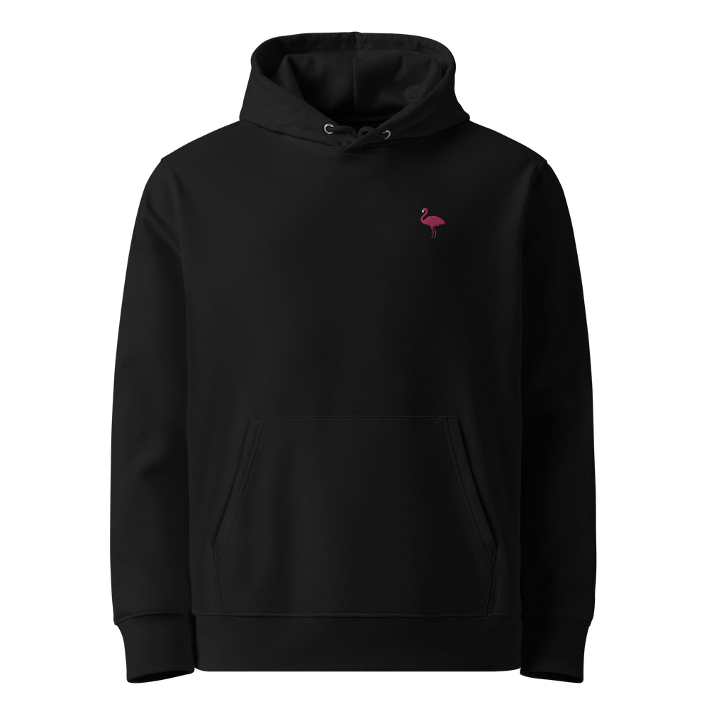 Nachhaltiger Flamingo Hoodie - Black