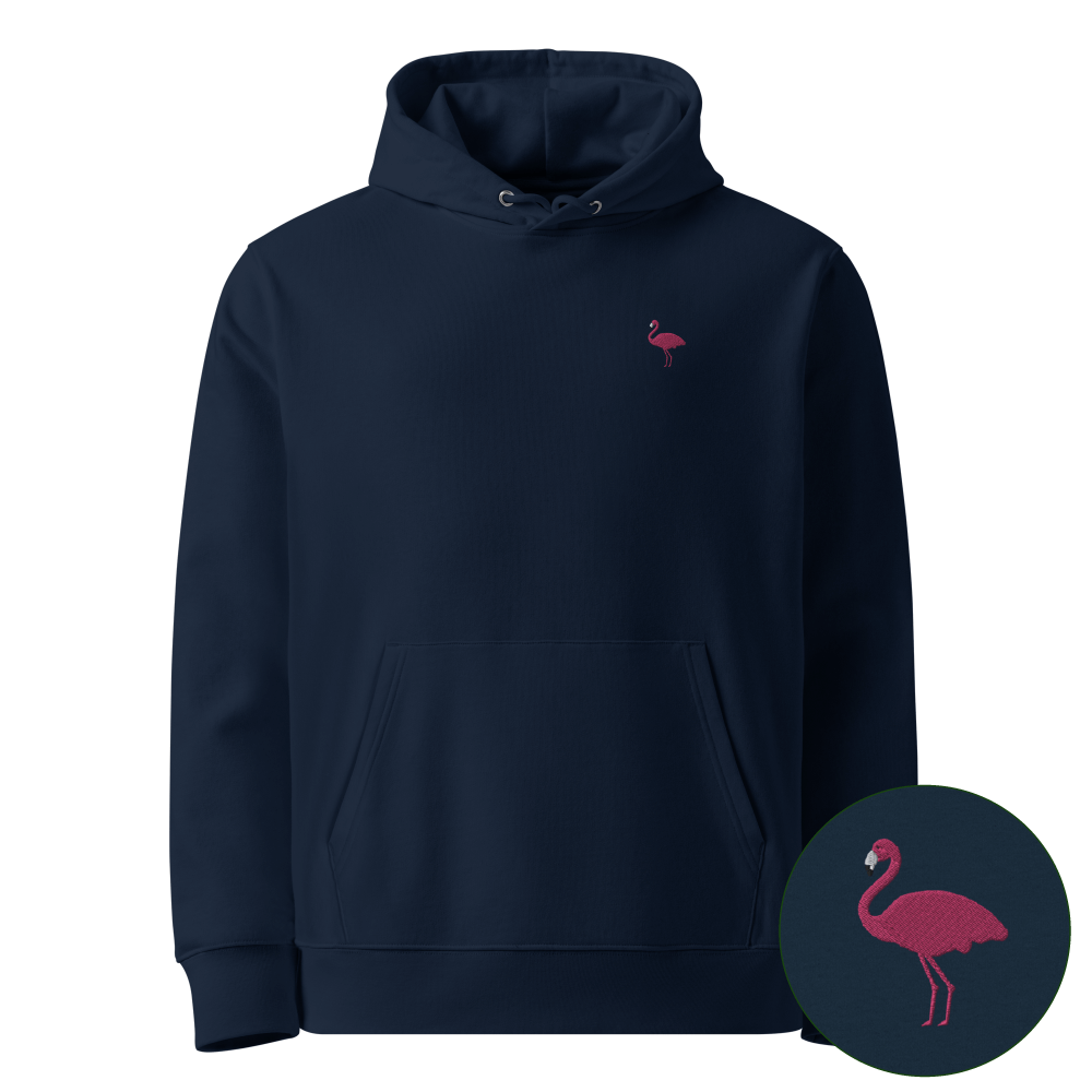 Nachhaltiger Flamingo Hoodie - French Navy