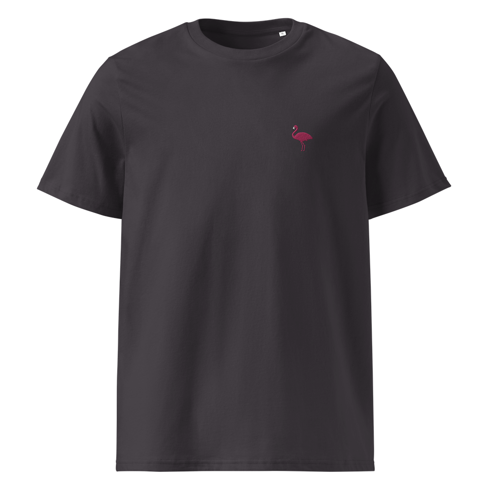 Nachhaltiges Flamingo T-Shirt - Anthracite