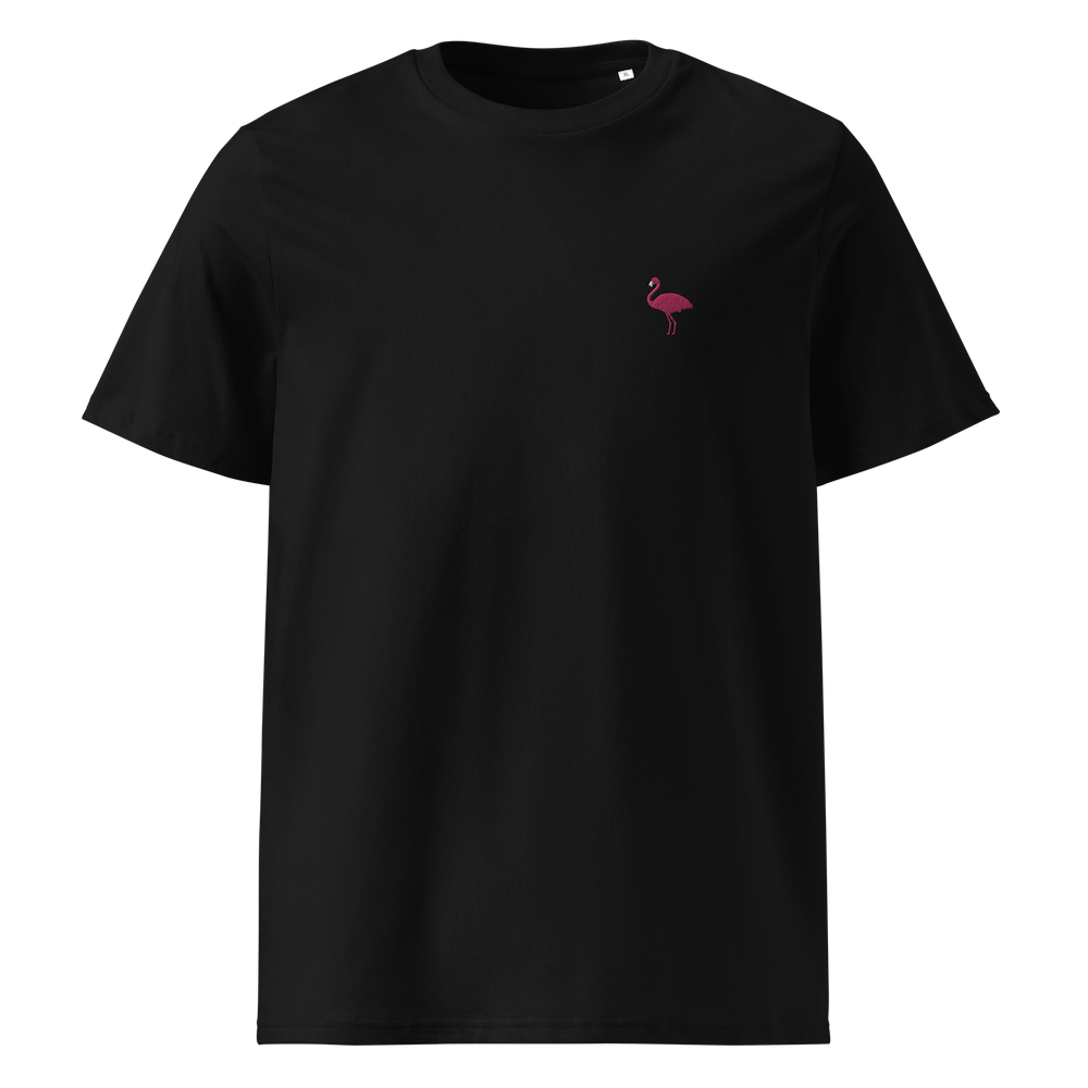 Nachhaltiges Flamingo T-Shirt - Schwarz