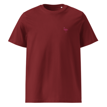 Nachhaltiges Flamingo T-Shirt - Burgundy