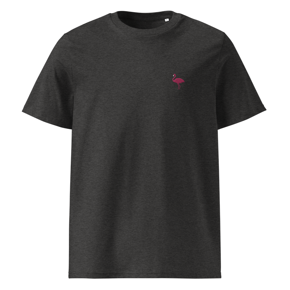 Nachhaltiges Flamingo T-Shirt - Dark Heather Grey