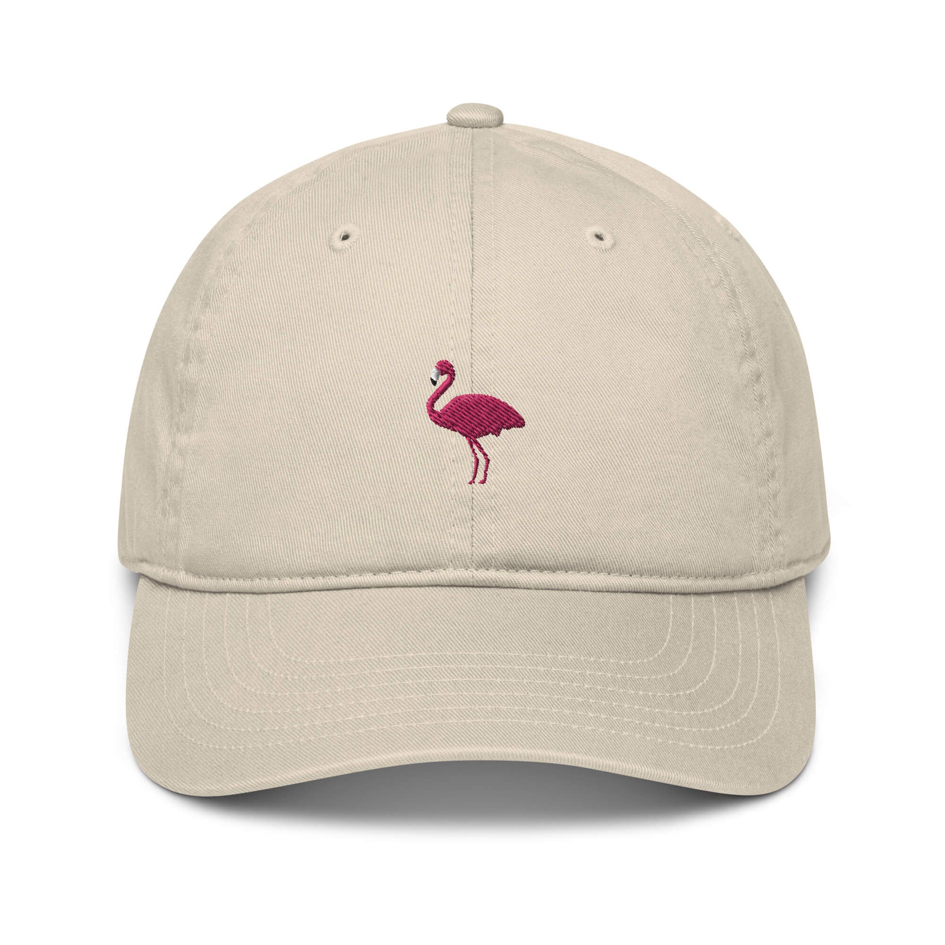 Flamingo organic cap white