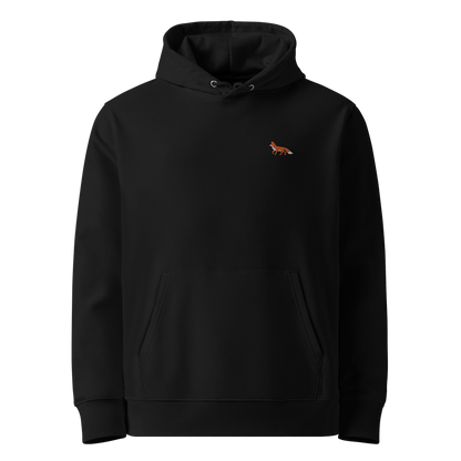 Nachhaltiger Fuchs Hoodie in Schwarz