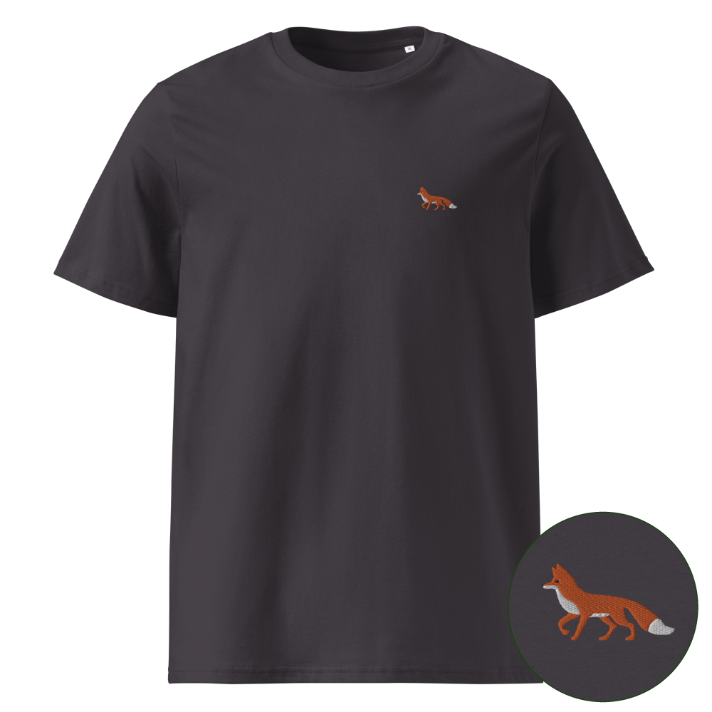 Nachhaltiges Fuchs T-Shirt - Anthracite