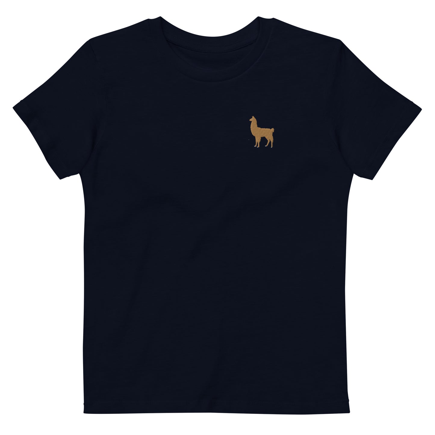 Nachhaltiges Lama T-Shirt für Kinder - French Navy