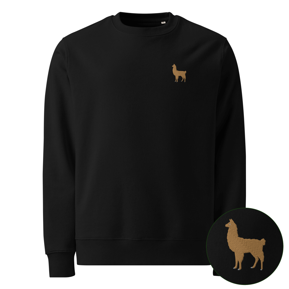 Nachhaltiger Lama Sweater - Black