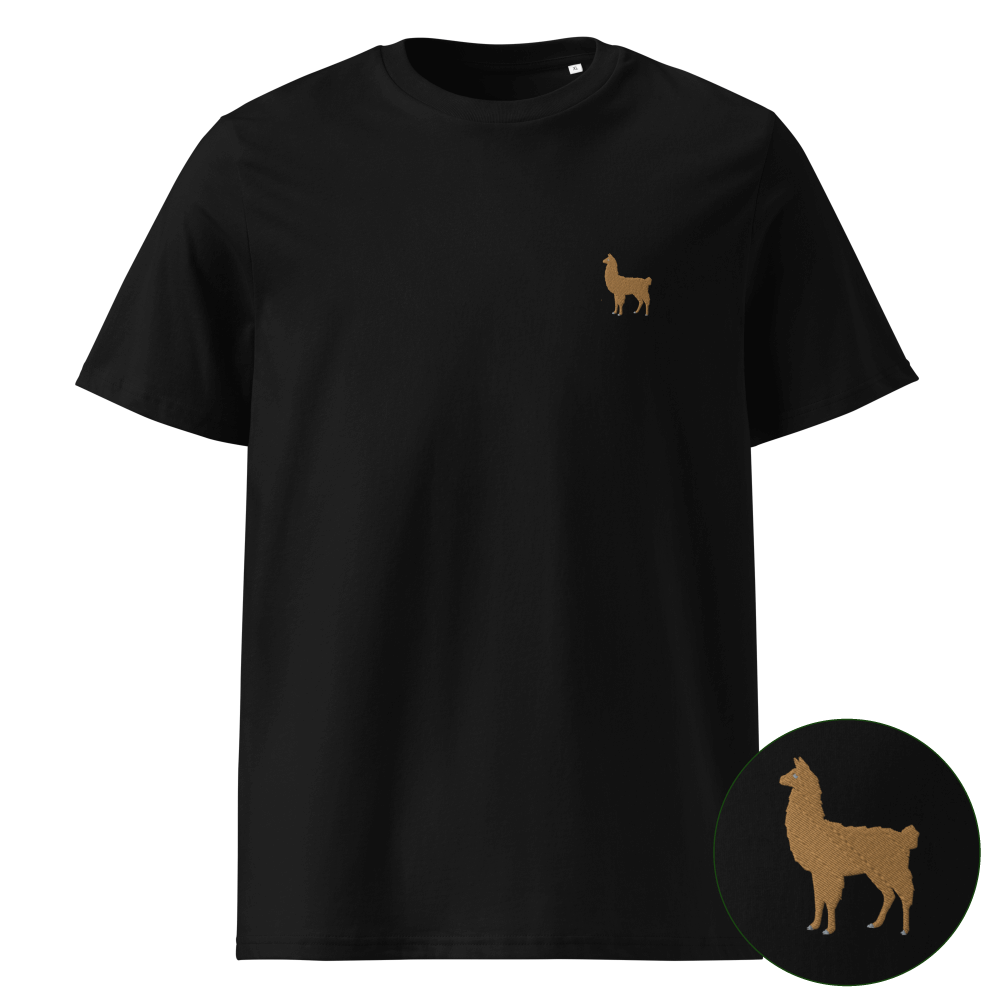 Nachhaltiges Lama T-Shirt - Black