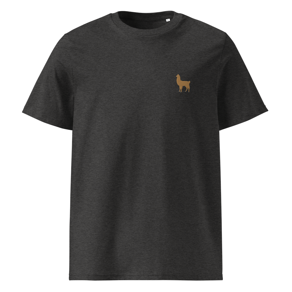 Nachhaltiges Lama T-Shirt - Dark Heather Grey