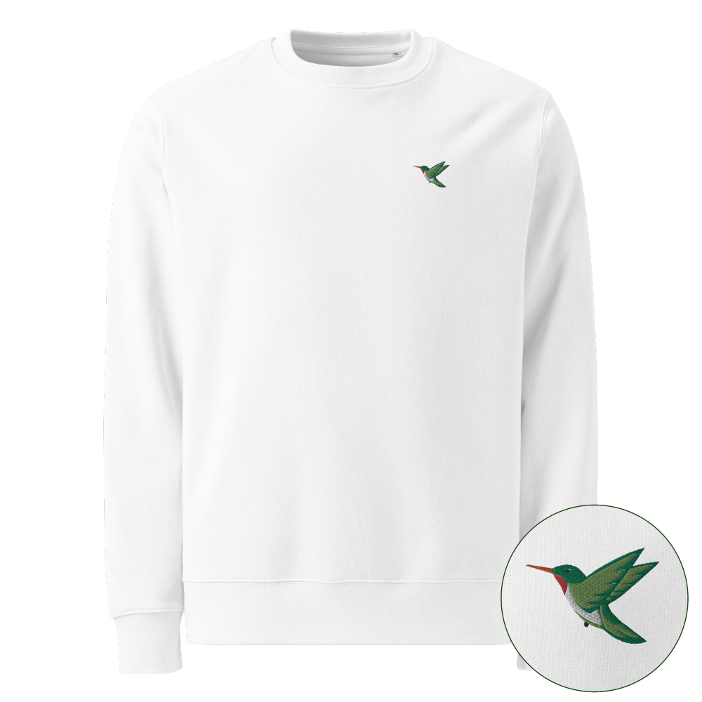 nachhaltiger kolibri sweater white