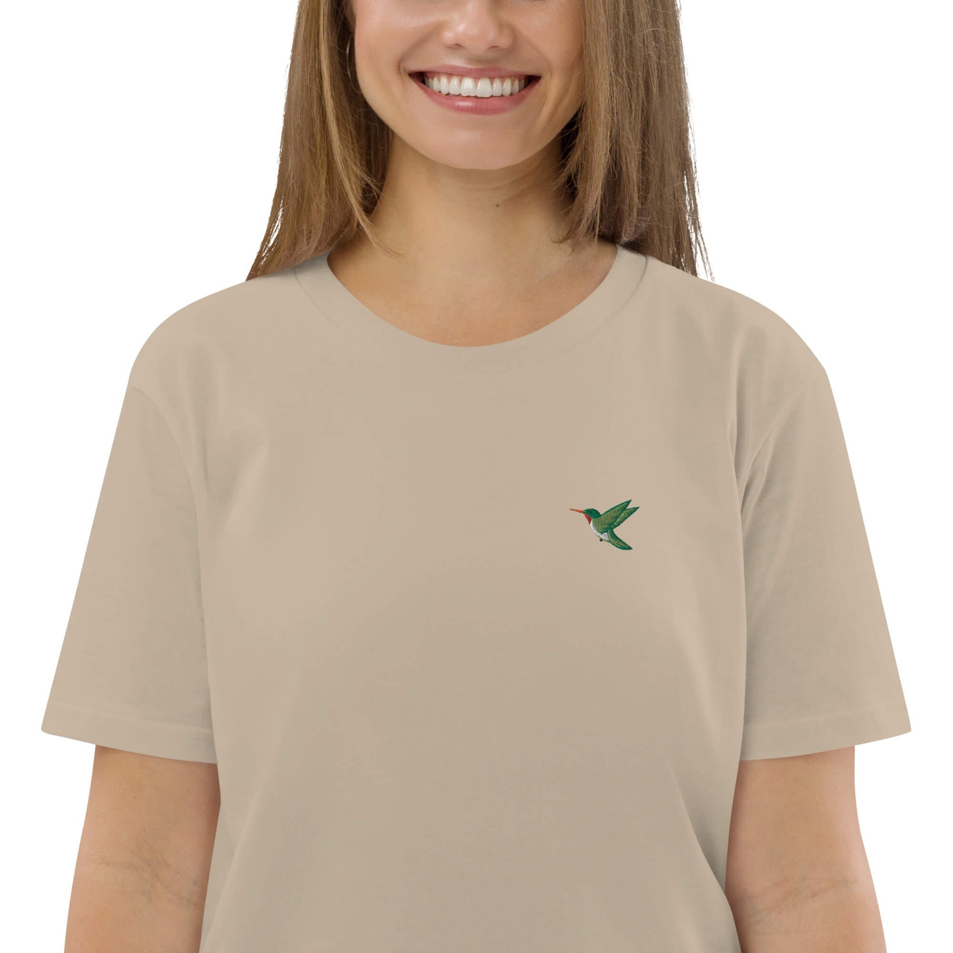 Nachhaltiges Kolibri T-Shirt für Frauen - desert dust