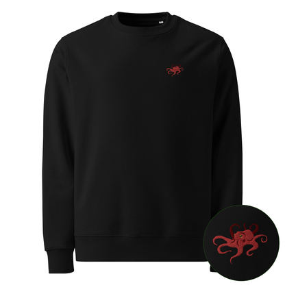 Nachhaltiger Oktopus-Pullover - Black