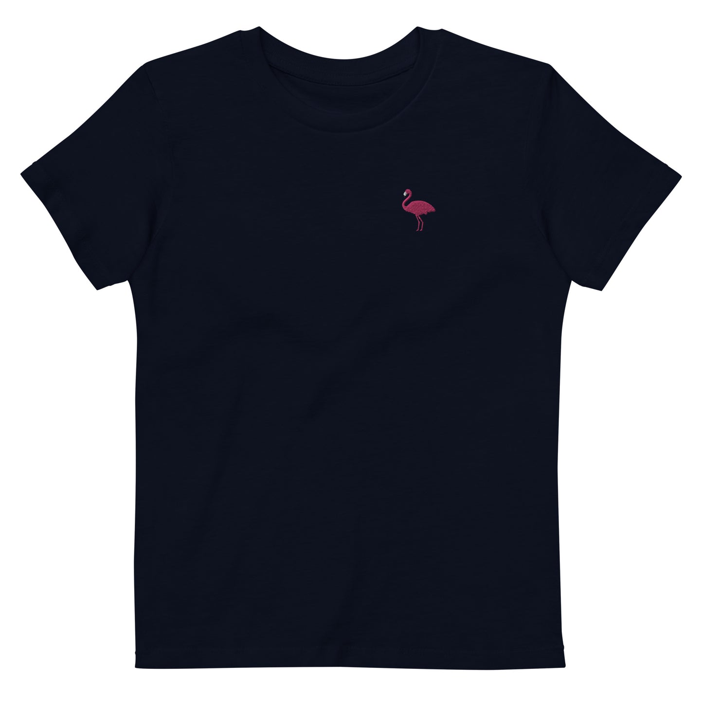 Kids Embroidered Flamingo T-Shirt | Unisex