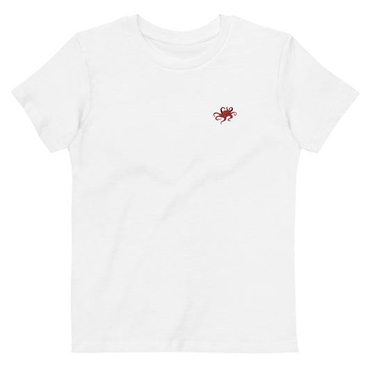 Besticktes Oktopus T-Shirt für Kinder | Unisex