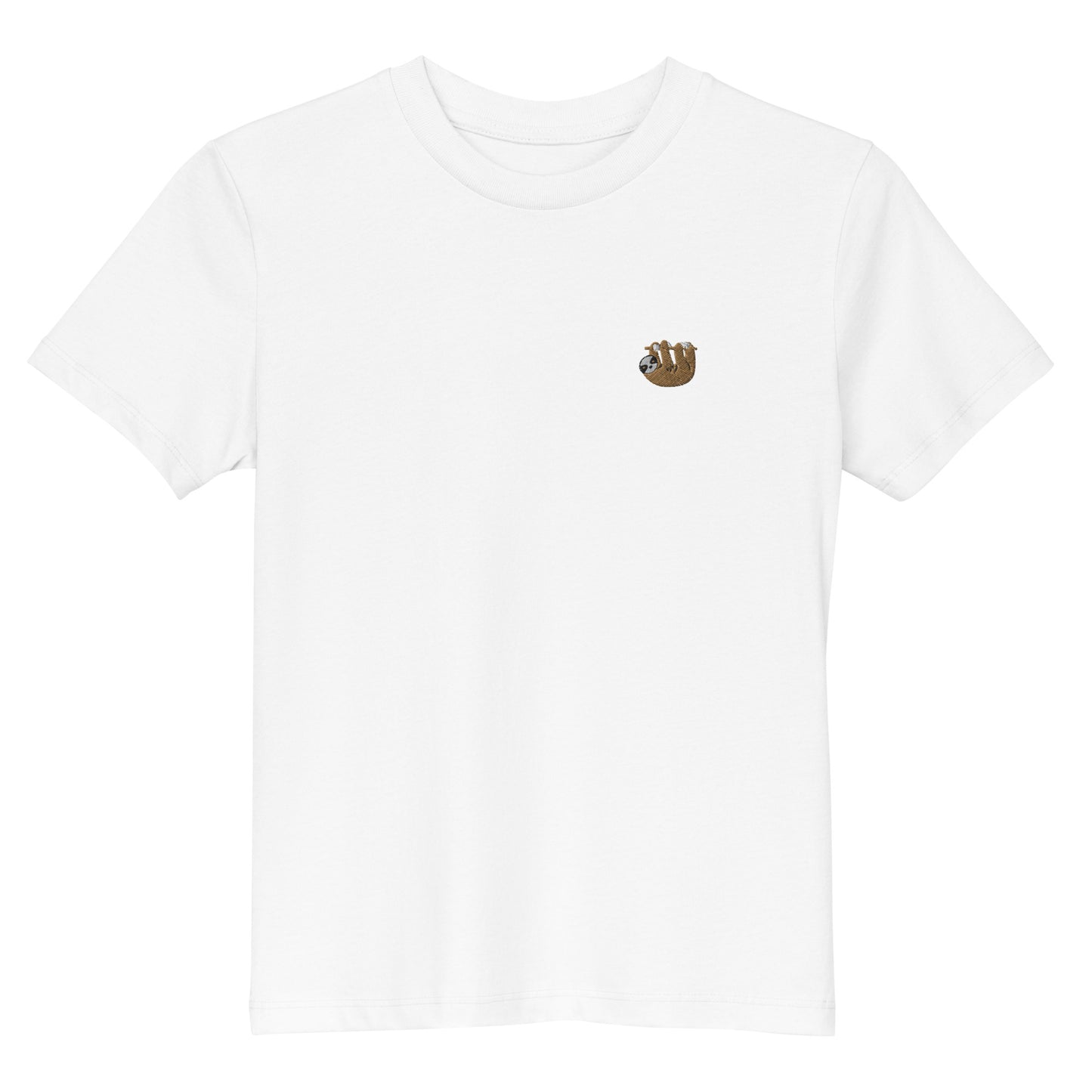 Besticktes Faultier T-Shirt für Kinder | Unisex