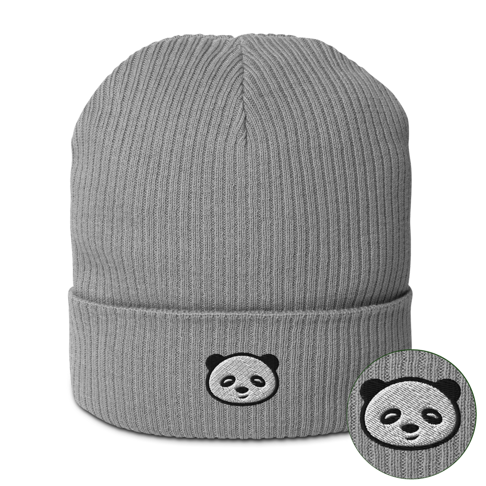 Sustainable Panda Beanie - Grey