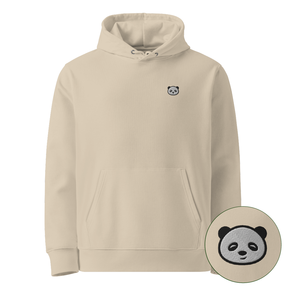 Sustainable Panda Hoodie - Desert Dust