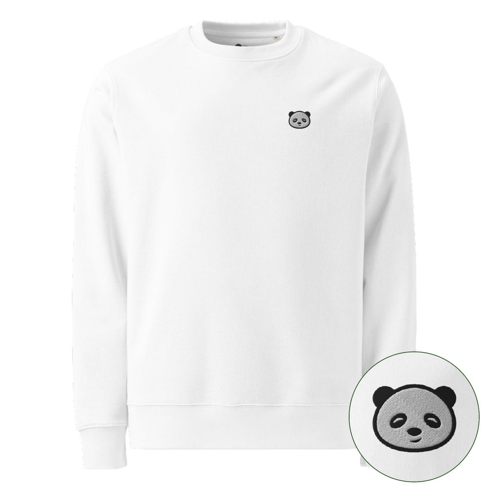 Panda sustainable sweater - white