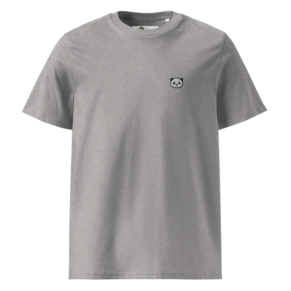 Sustainable Panda T-Shirt - Heather Grey