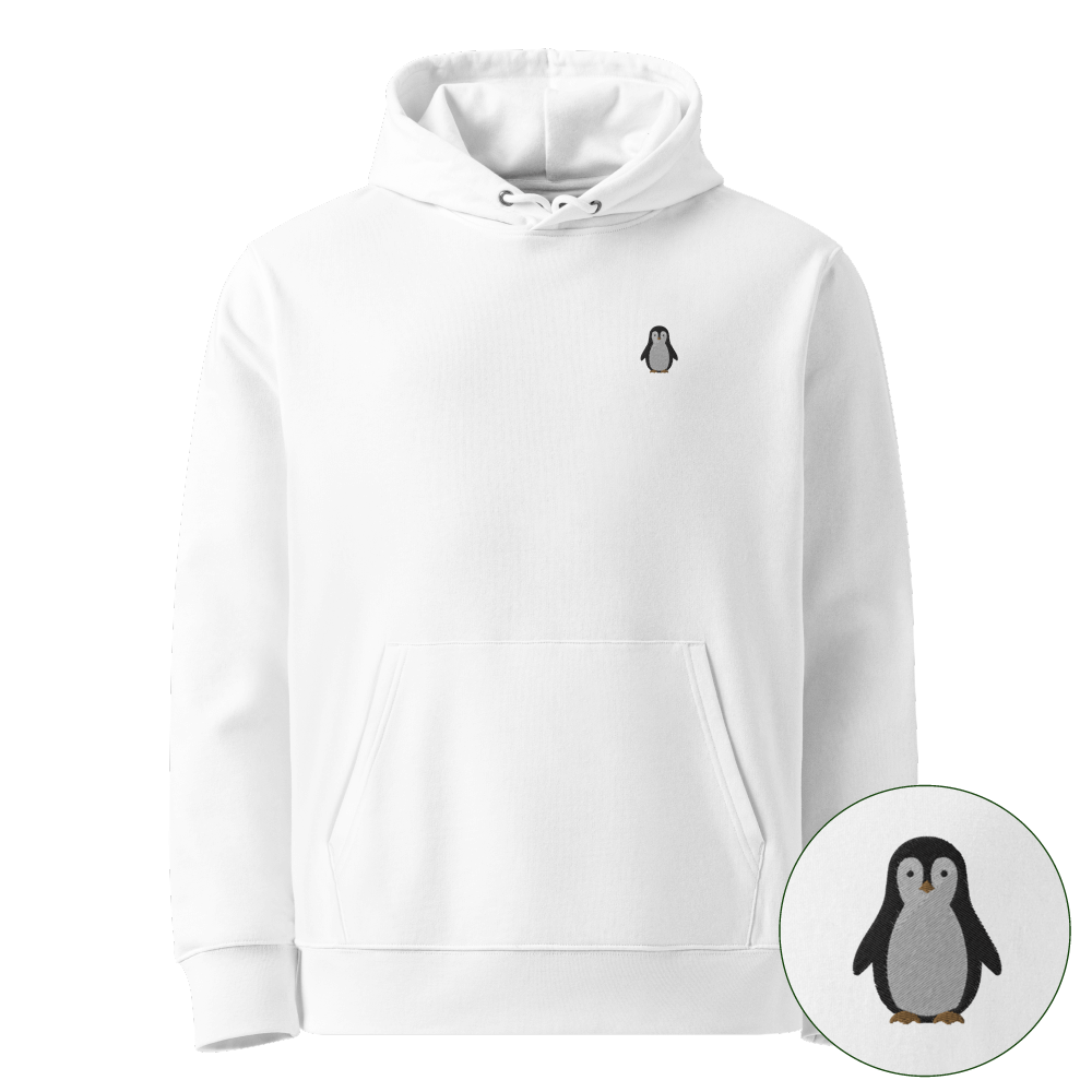 Bio-Pinguin Hoodie - White