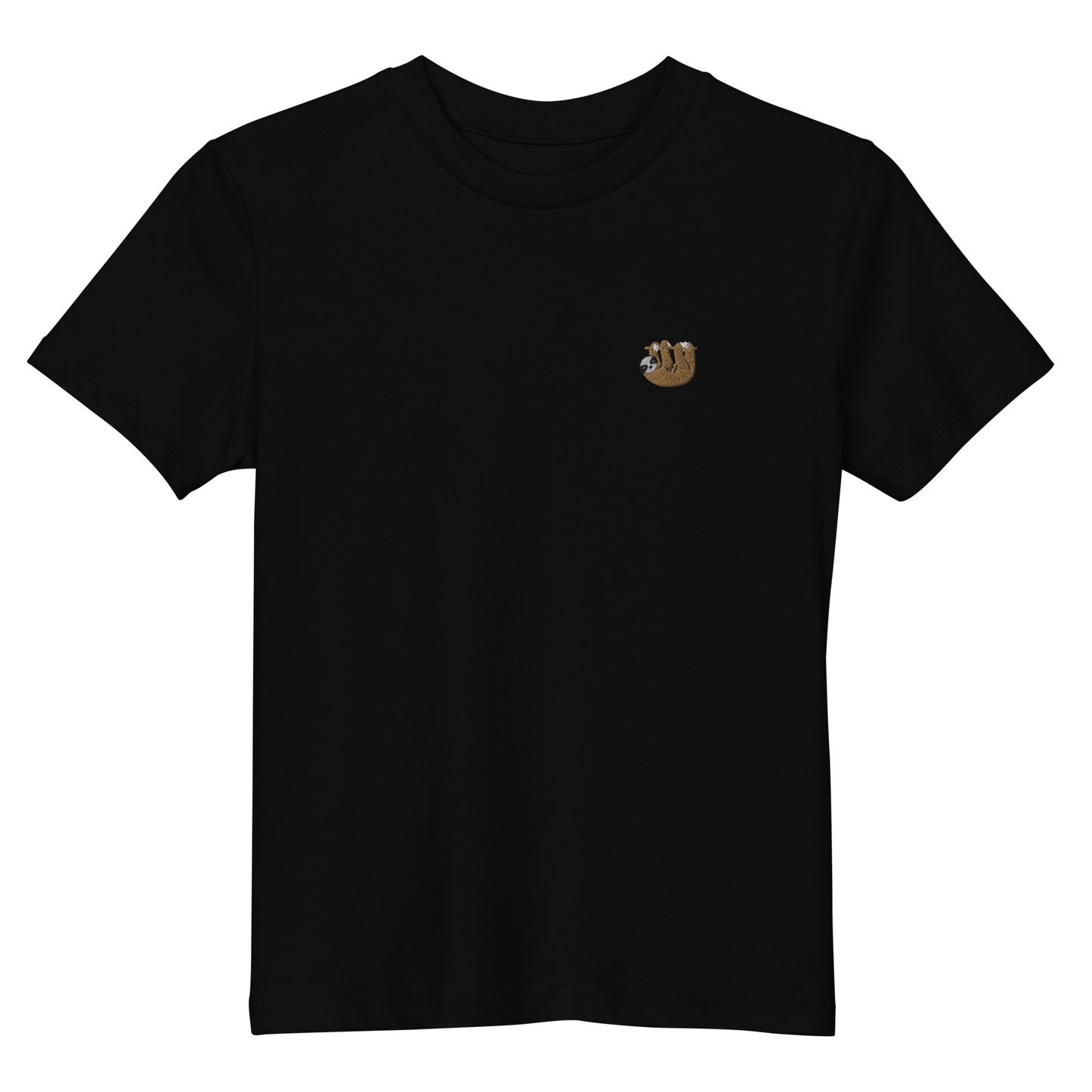 Faultier T-Shirt für Kinder - Black