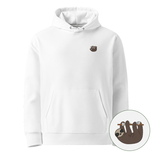 Nachhaltiger Faultier Sweater - White