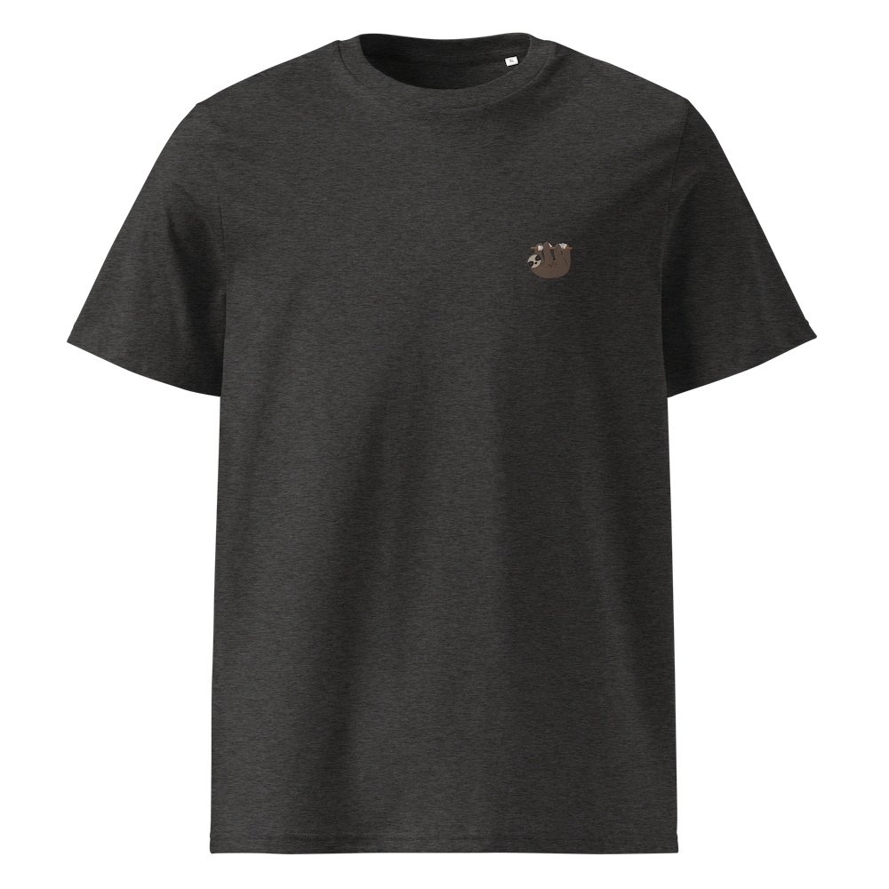 Nachhaltiges Faultier T-Shirt - Dark Heather Grey