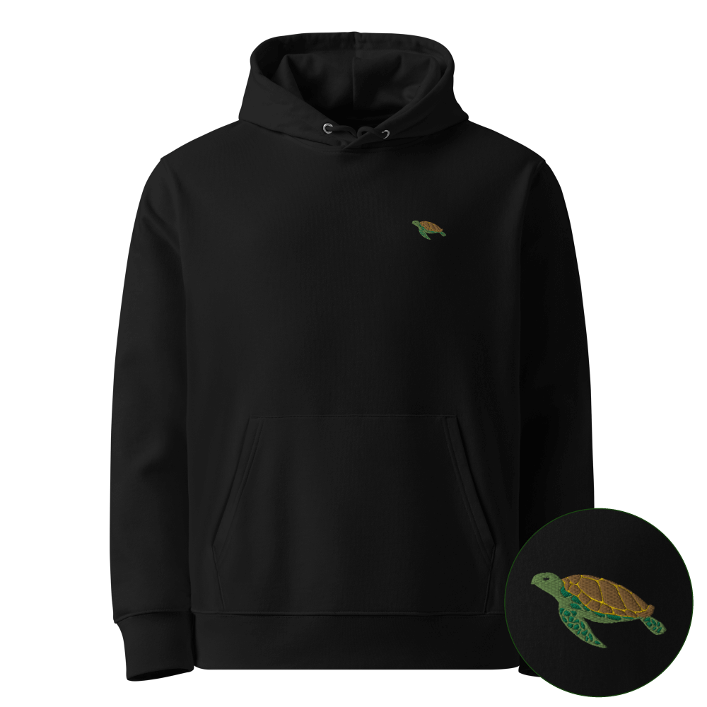 Meeresschildkröte Bio-Hoodie - Black