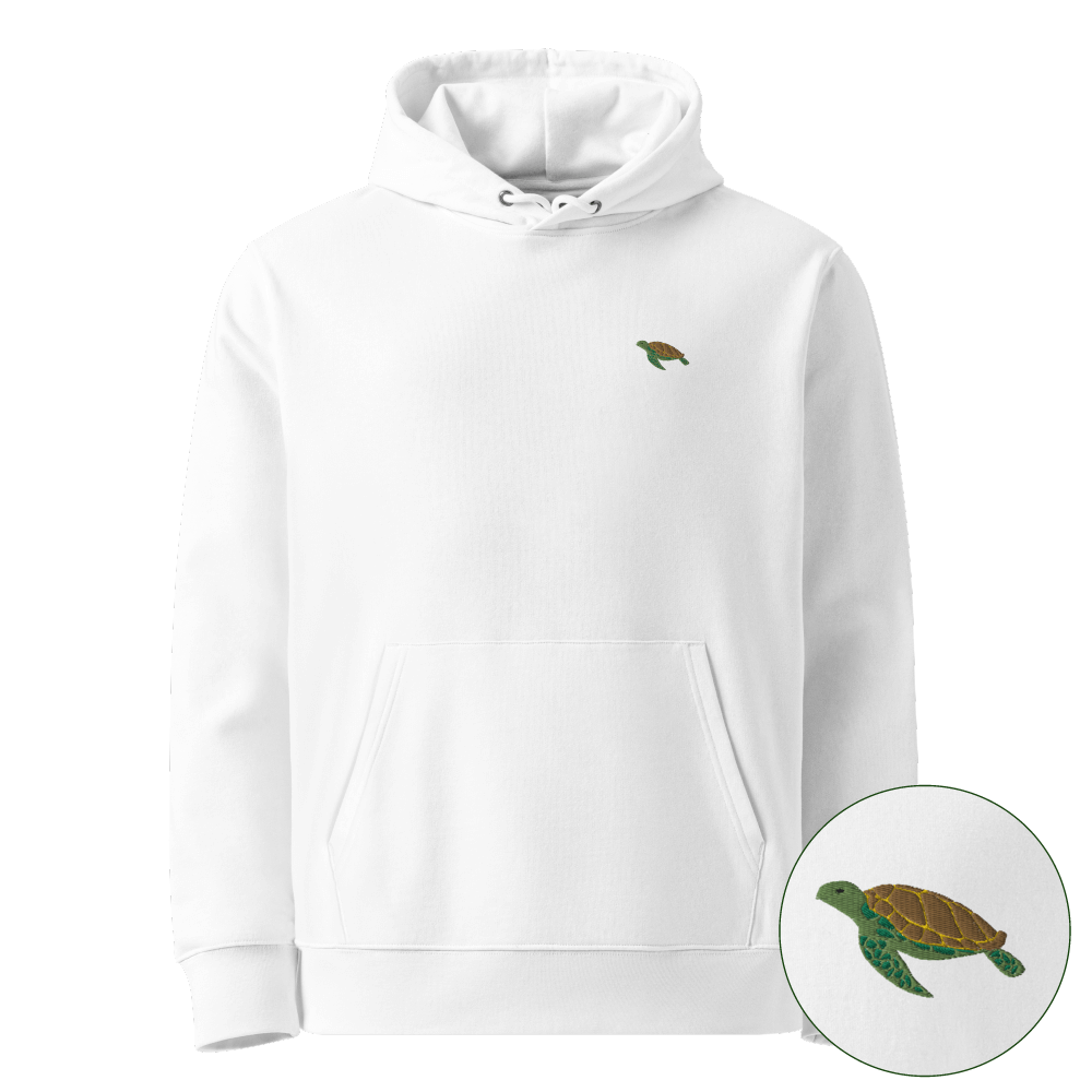 Meeresschildkröte Bio-Hoodie - White