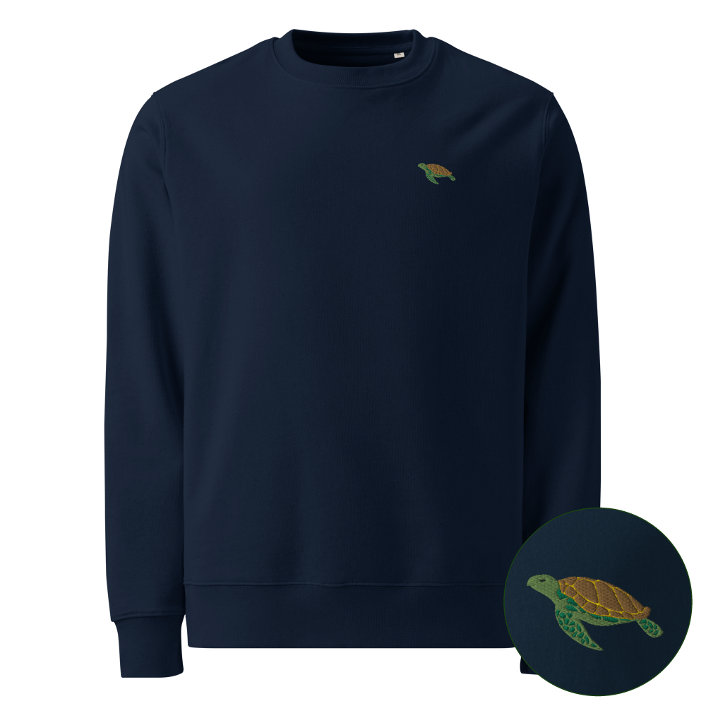 Meeresschildkröte Bio-Pullover - french navy