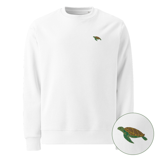 Meeresschildkröte Bio-Pullover - White