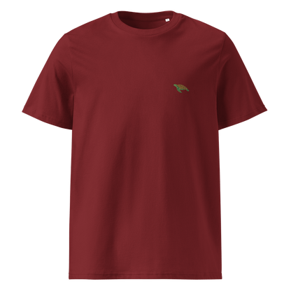 Nachhaltiges Meeresschildkröten T-Shirt - Burgundy