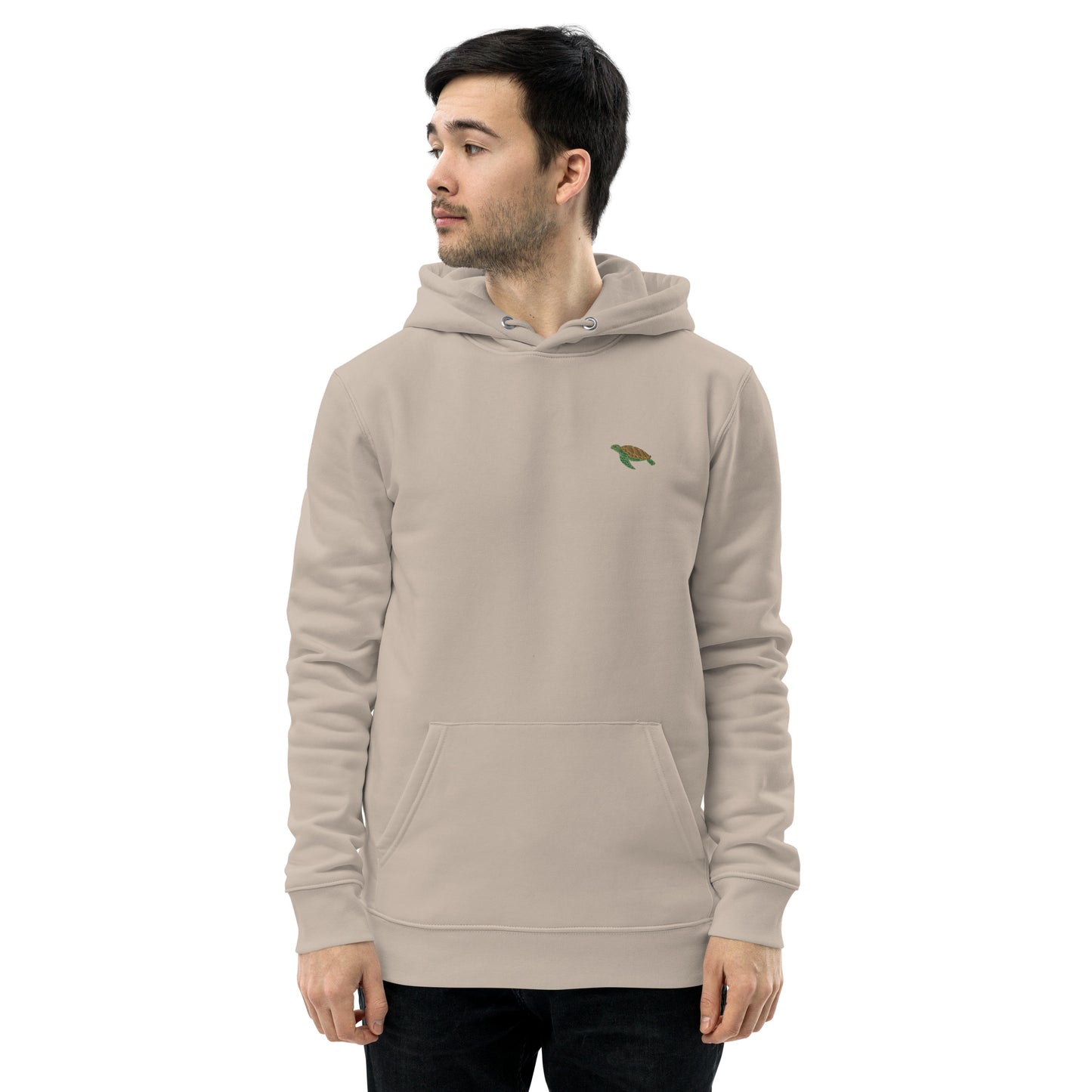 Bestickter Wasserschildkröten Hoodie für Männer