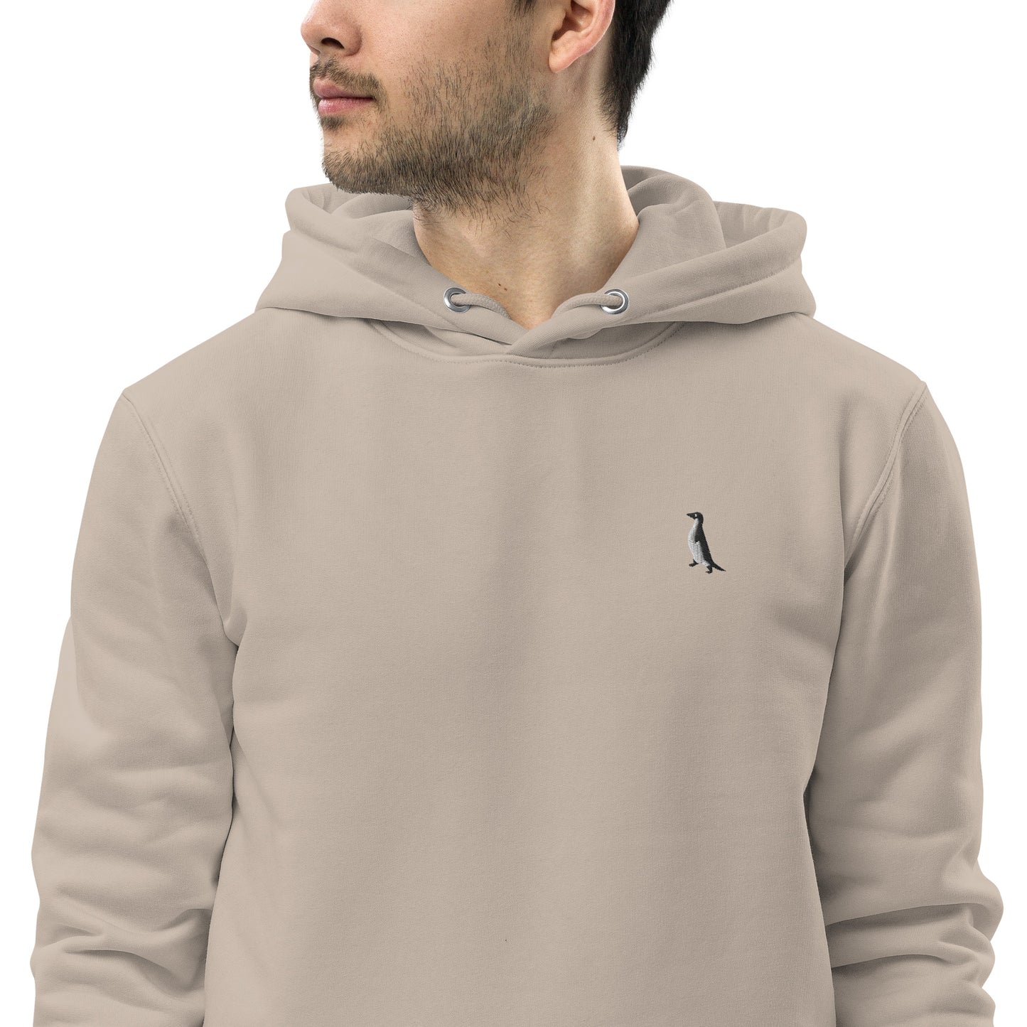 Embroidered penguin hoodie for men