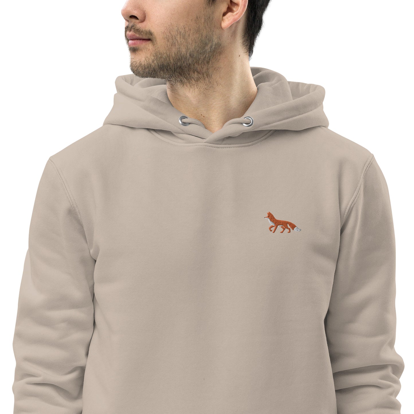 Bestickter Fuchs Hoodie für Männer