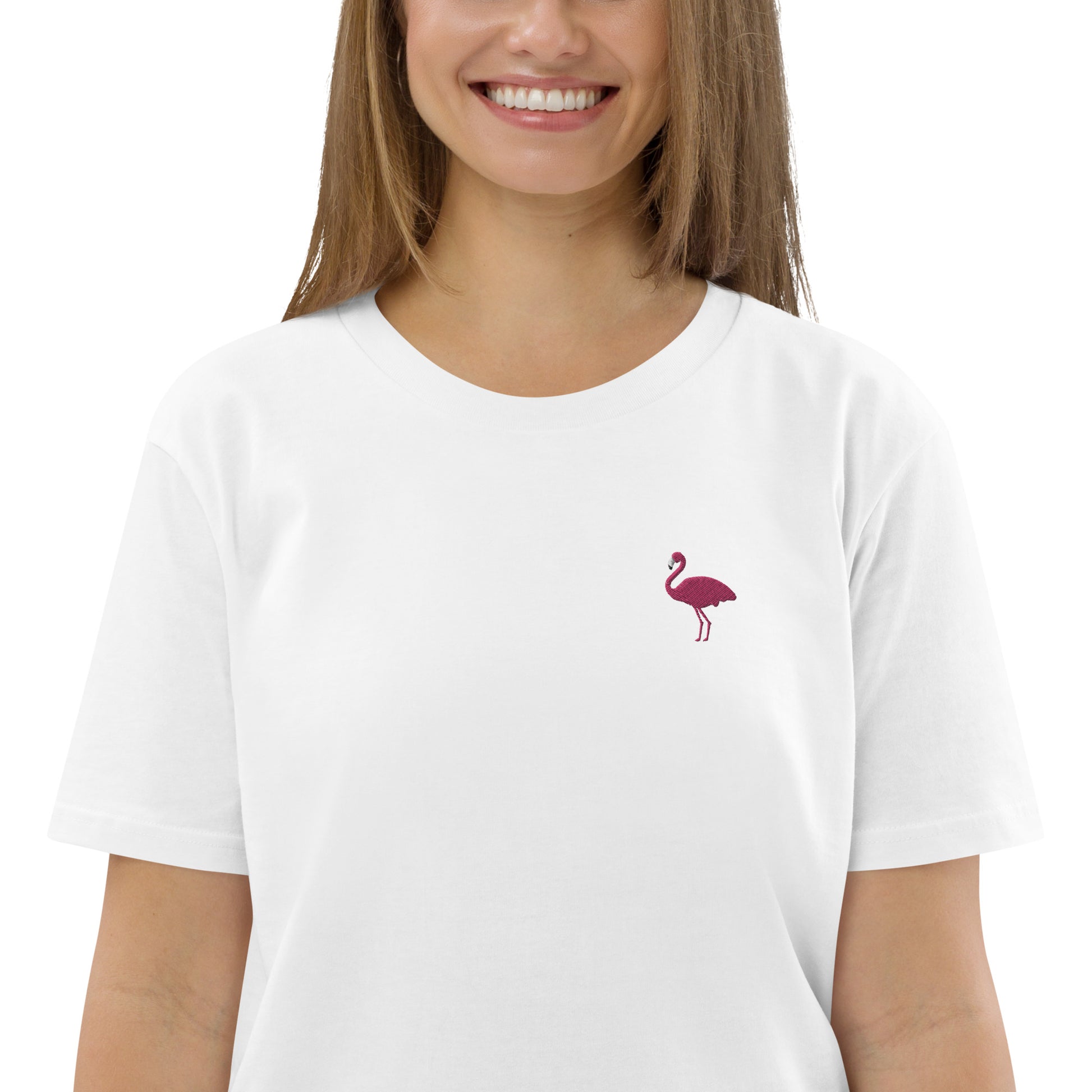 Nachhaltiges Flamingo T-Shirt für Frauen 